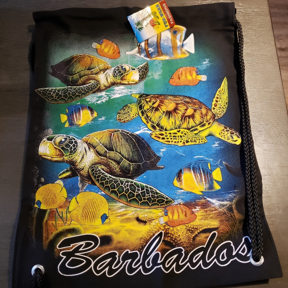 Sea Turtle Drawstring Bag